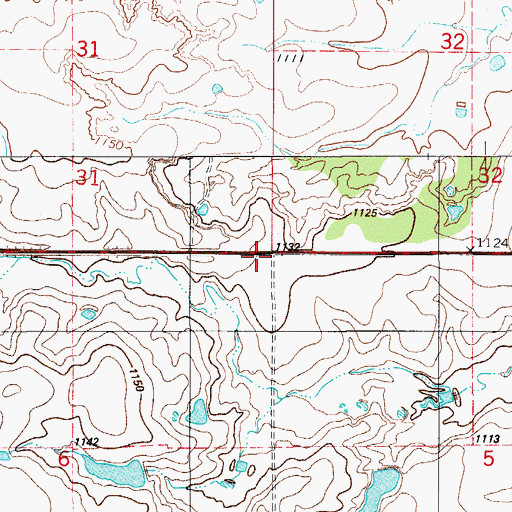 Topographic Map of Hammsville Fire Department, OK