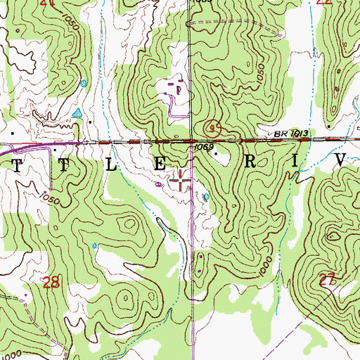 Topographic Map of Norman Fire Department Station 5, OK
