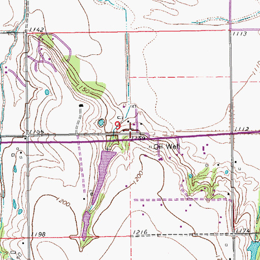 Topographic Map of Newcastle Fire Department Station 2, OK