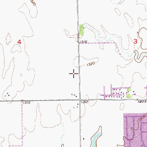 Topographic Map of Enid Fire Department Station 5, OK