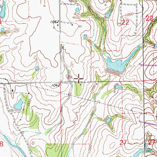 Topographic Map of Payne Volunteer Fire Department, OK