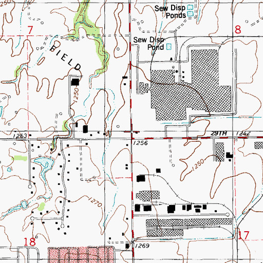 Topographic Map of Oklahoma City Fire Department Station 20, OK