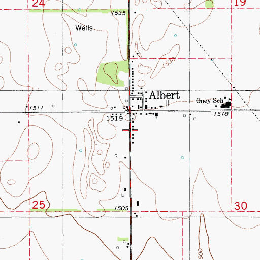 Topographic Map of Twin City Fire Department, OK