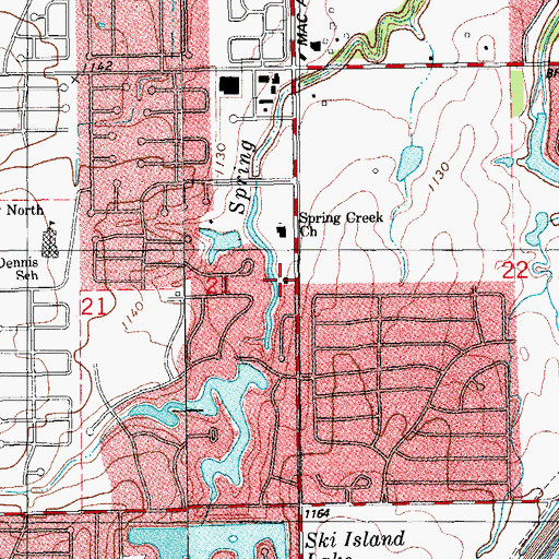 Topographic Map of Oklahoma City Fire Department Station 3, OK