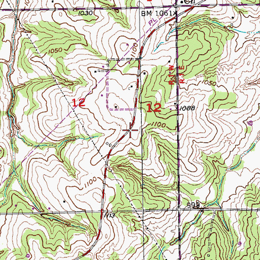 Topographic Map of Oklahoma City Fire Department Station 4, OK