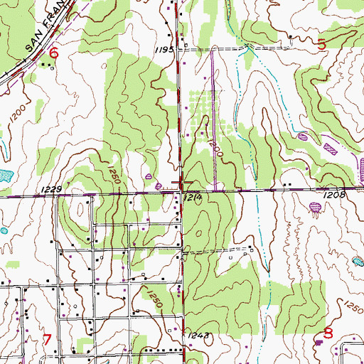 Topographic Map of Oklahoma City Fire Department Station 27, OK