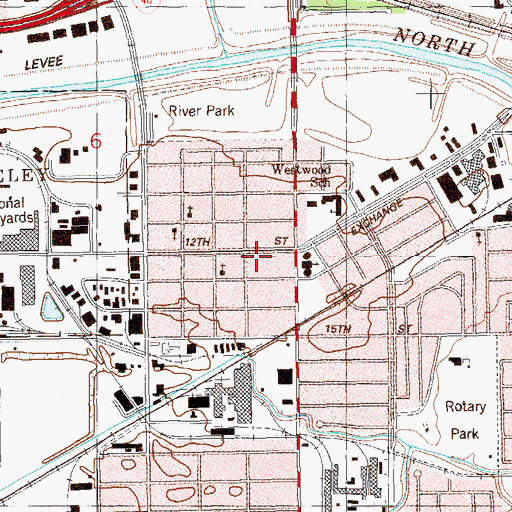 Topographic Map of Oklahoma City Fire Department Station 8, OK