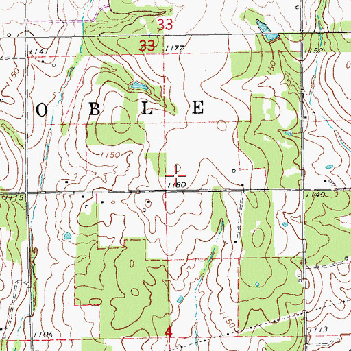 Topographic Map of Slaughterville Fire Department Station 2, OK
