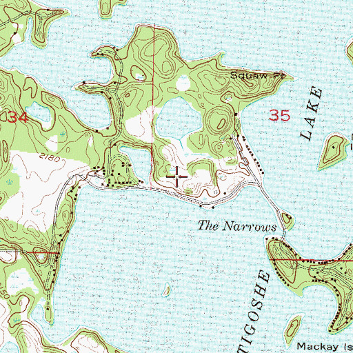 Topographic Map of Bottineau Fire Department Station 2, ND