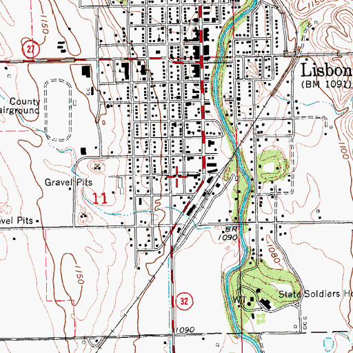 Topographic Map of First Medic Ambulance, ND