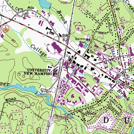 Topographic Map of McGregor Memorial Emergency Medical Services, NH