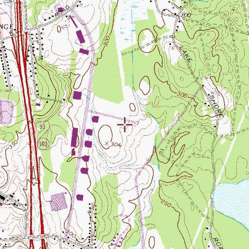 Topographic Map of Careplus Ambulance Services Station 2 - Manchester, NH