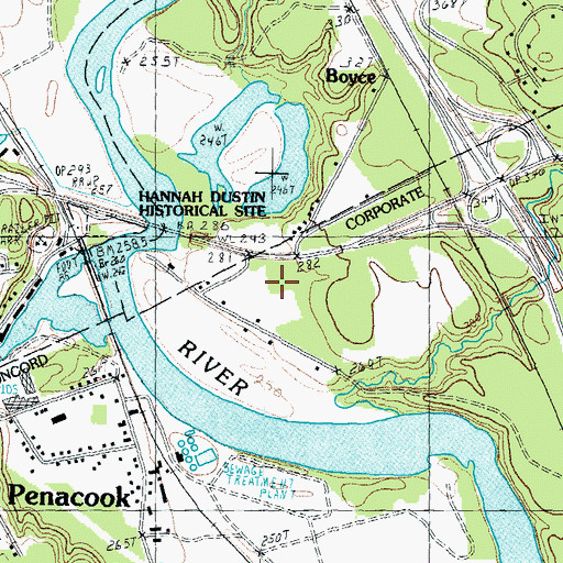 Topographic Map of Access Emergency Medical Services, NH