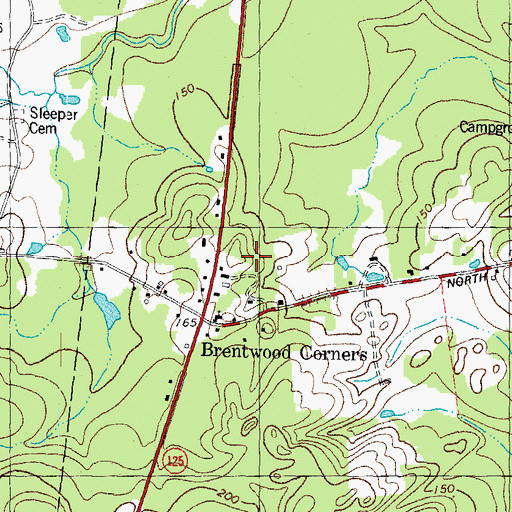 Topographic Map of Rockingham Regional Ambulance, NH