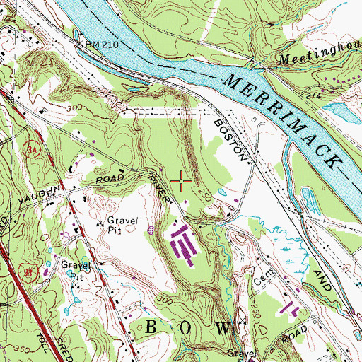 Topographic Map of Tri State Ambulance, NH