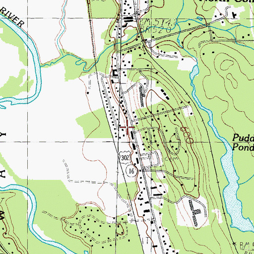 Topographic Map of North Conway Ambulance / Valley Transfer, NH