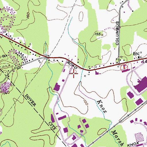 Topographic Map of Careplus Ambulance Services Station 6 - Dover, NH