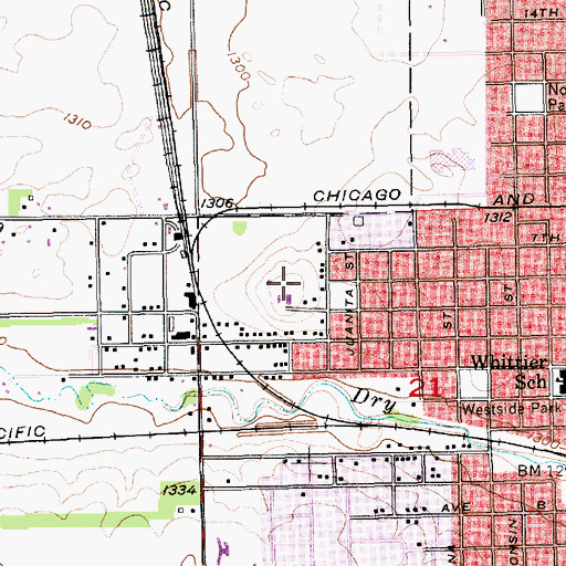 Topographic Map of Davison County Volunteer Search and Rescue, SD