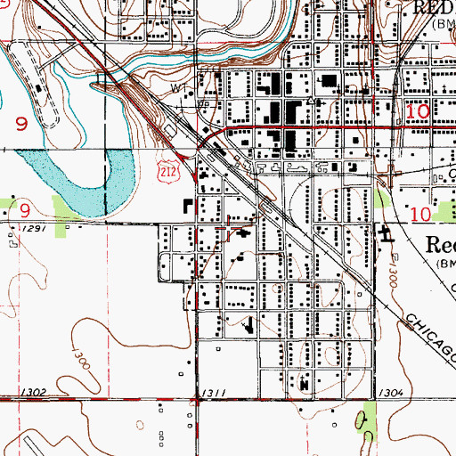 Topographic Map of Spink County Ambulance Service, SD