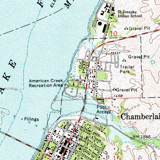 Topographic Map of Missouri Valley Ambulance Service, SD