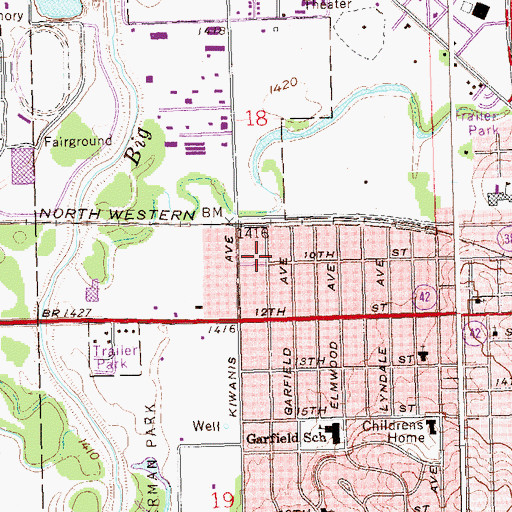 Topographic Map of Rural / Metro Ambulance, SD
