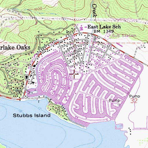 Topographic Map of Schindler Creek, CA