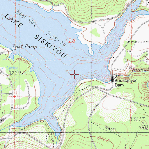 Topographic Map of Scott Camp Creek, CA
