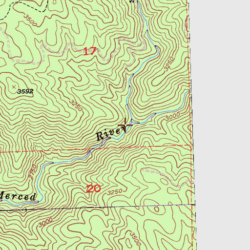 Topographic Map of Scott Creek, CA