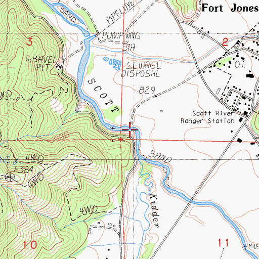 Topographic Map of Scott Valley, CA