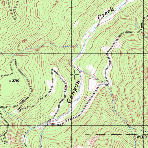 Topographic Map of Second Valley Creek, CA