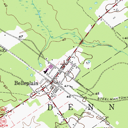 Topographic Map of Belleplain Emergency Corps Medical Transport, NJ
