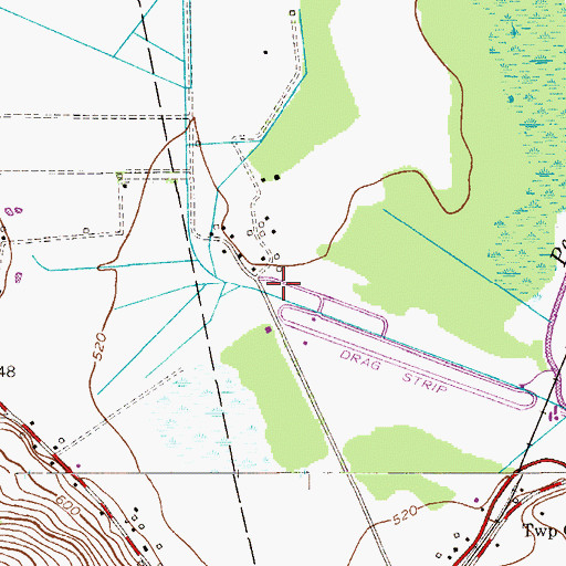 Topographic Map of Island Dragway Volunteer Rescue Squad, NJ