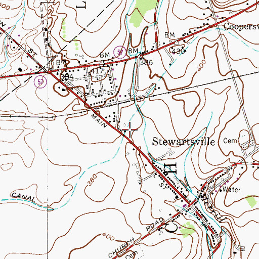 Topographic Map of Greenwich Township Emergency Squad, NJ