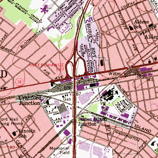 Topographic Map of Nationwide Ambulance Service, NJ