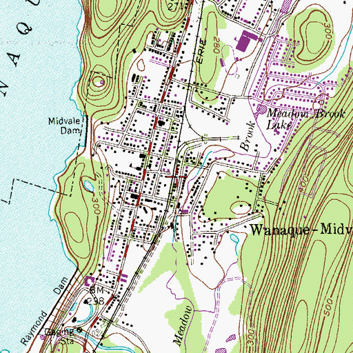 Topographic Map of The Wanaque First Aid Squad, NJ