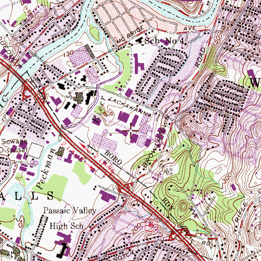 Topographic Map of Pulse Medical Transportation, NJ