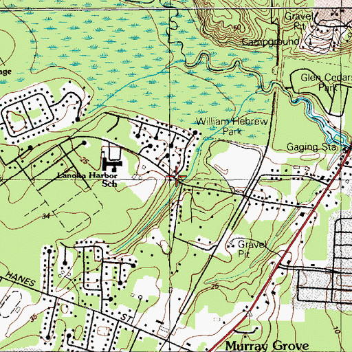 Topographic Map of Lanoka Harbor Emergency Medical Services, NJ