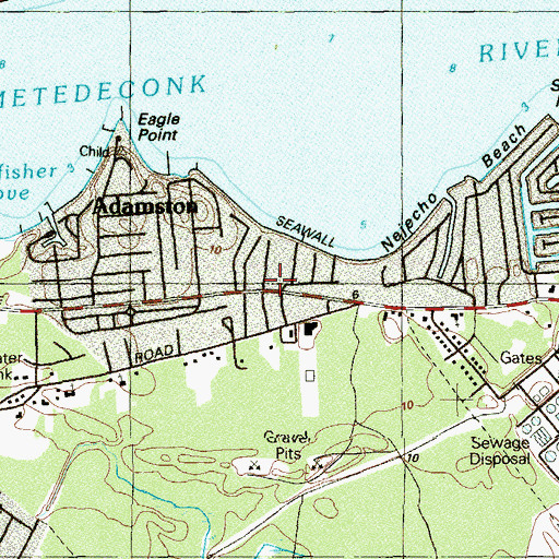 Topographic Map of Community First Aid Squad, NJ