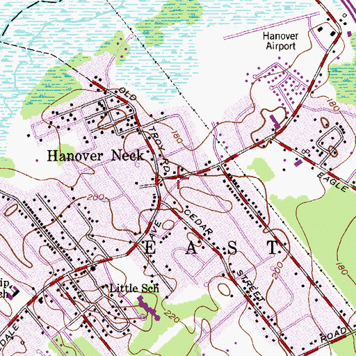 Topographic Map of East Hanover First Aid Squad, NJ
