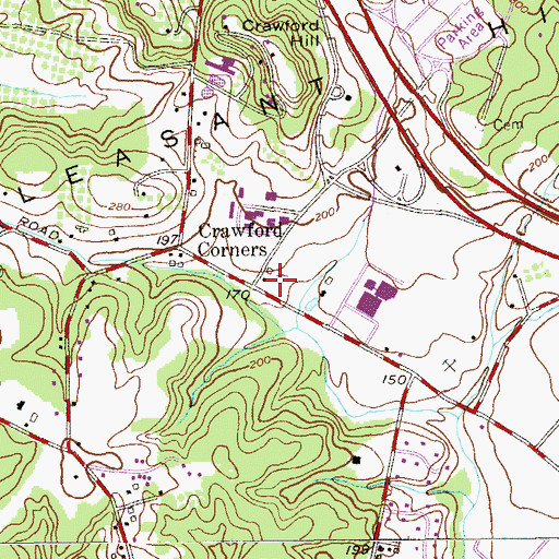 Topographic Map of Holmdel First Aid Squad, NJ