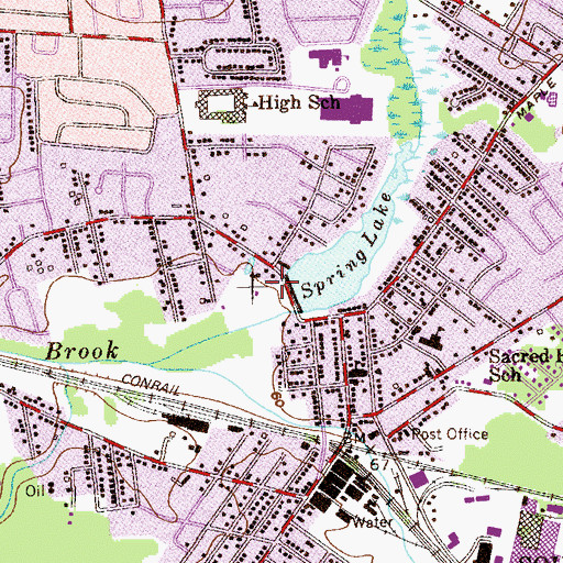 Topographic Map of South Plainfield Rescue Squad, NJ