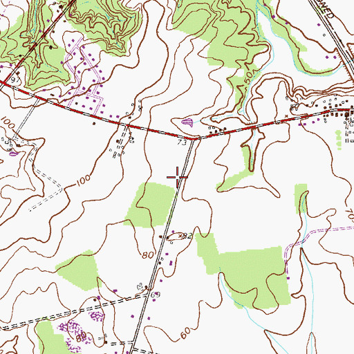 Topographic Map of Mansfield Township Ambulance Corporation, NJ