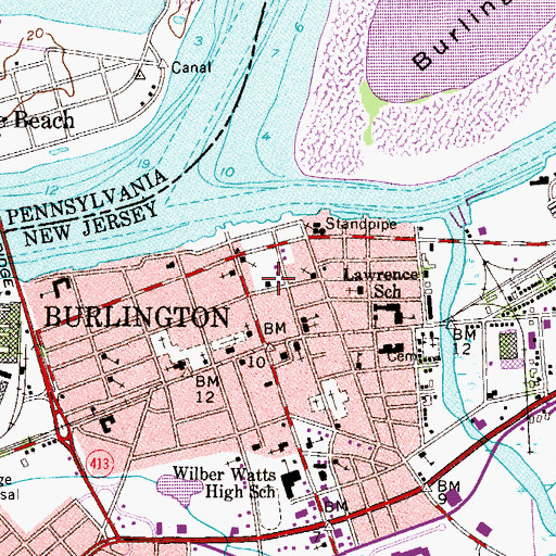 Topographic Map of Endeavor Emergency Squad, NJ