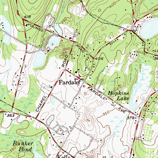 Topographic Map of Mahwah EMS Southside, NJ
