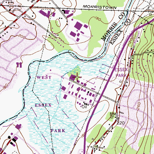 Topographic Map of Atlantic Ambulance Corporation, NJ