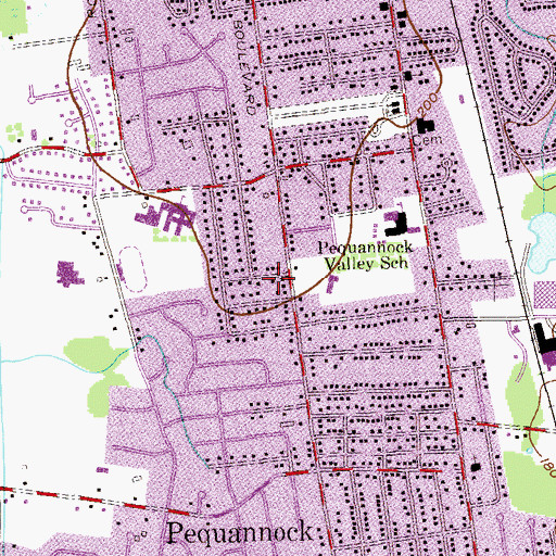 Topographic Map of A and M Medical Services, NJ