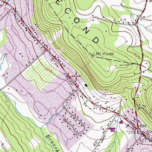 Topographic Map of Martinsville Rescue Squad, NJ
