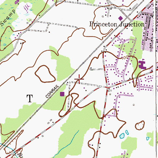 Topographic Map of Twin W First Aid Squad, NJ
