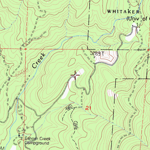 Topographic Map of Sequoia Guard Station, CA