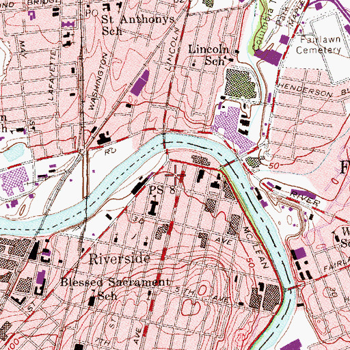 Topographic Map of Alpha Care Ambulance Corporation, NJ
